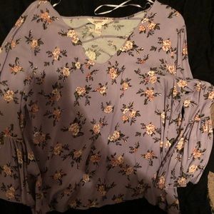 Floral long sleeve shirt